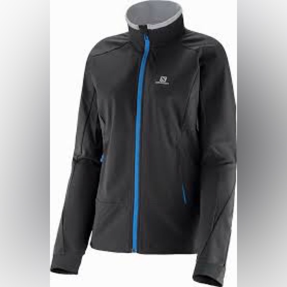 Salomon Jackets & Blazers - Salomon Women's Jacket in Black with Blue Highlights